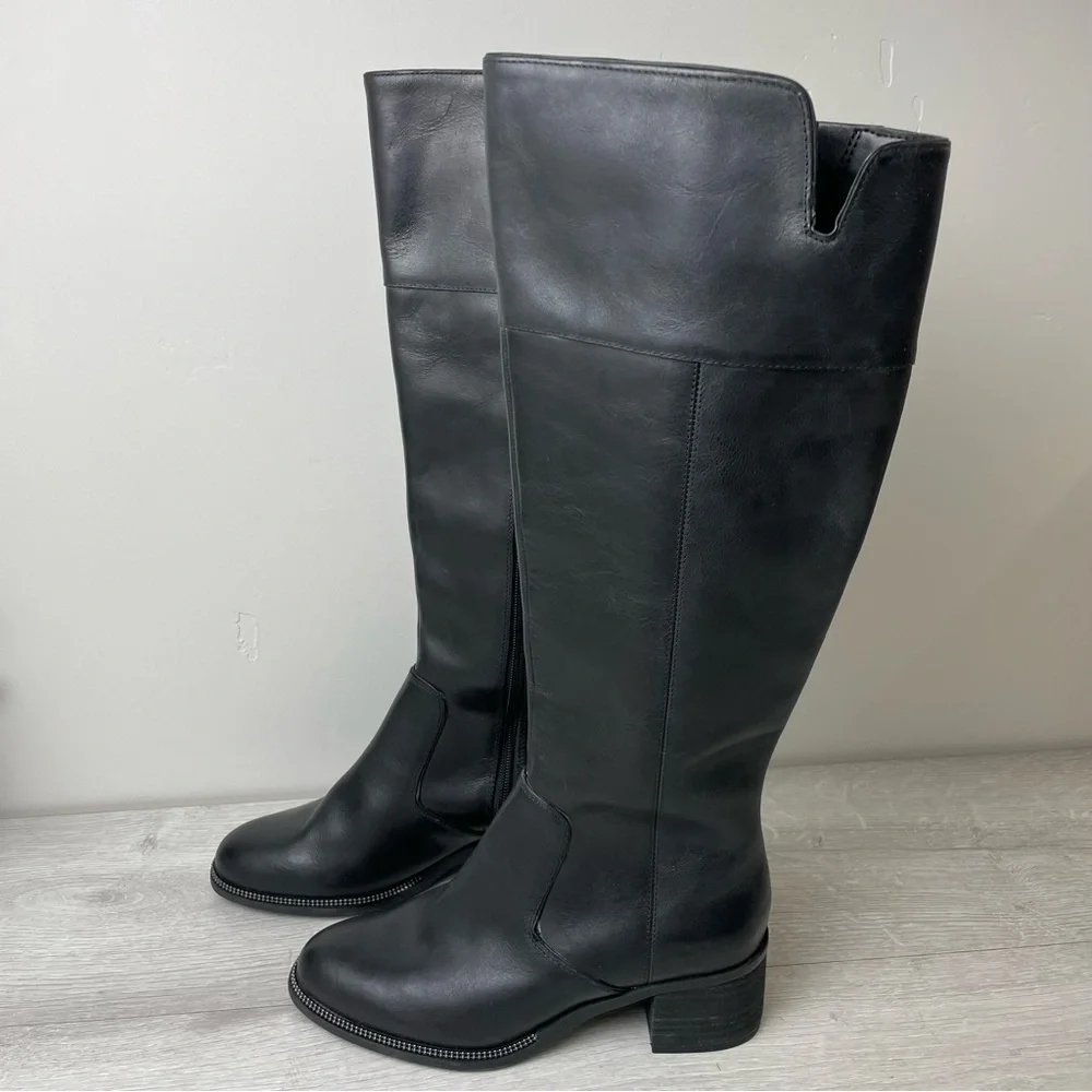 𝅺FRANCO SARTO LUCIANNA BLOCK HEEL TALL BOOT SIZE 6.5